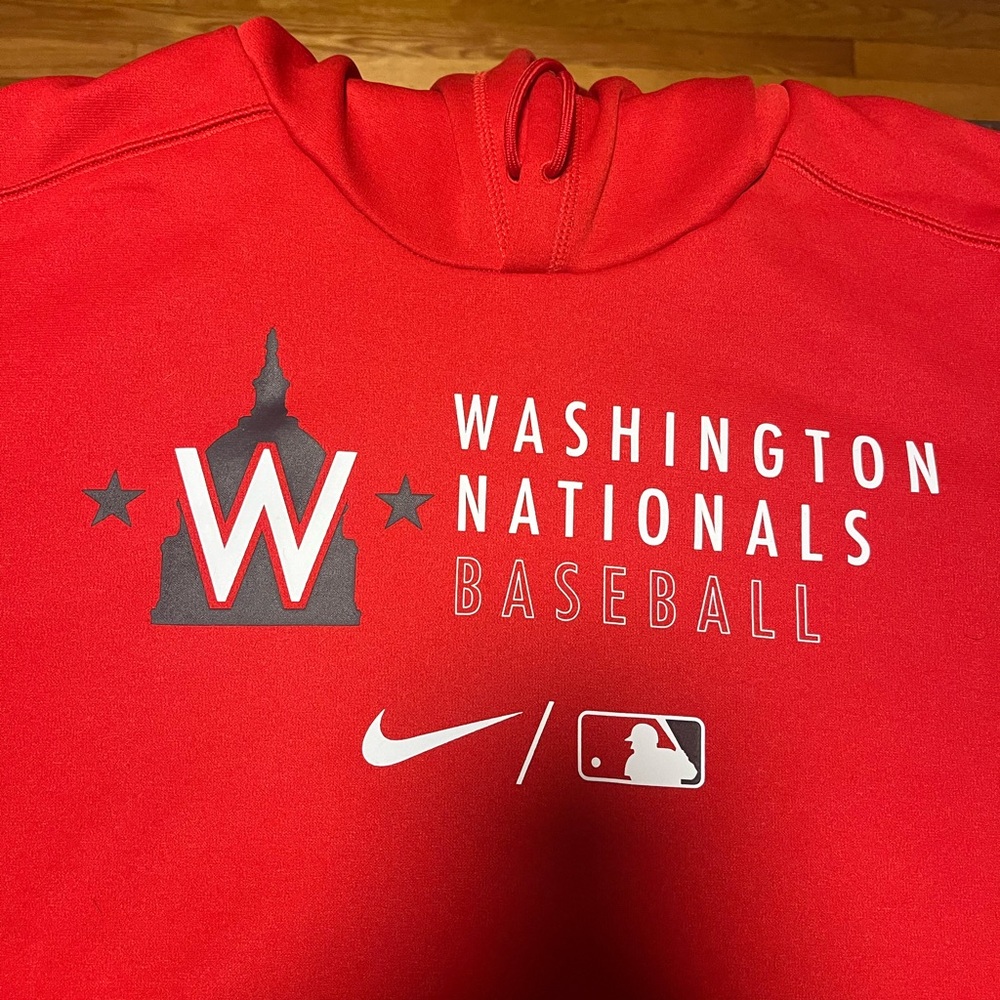 Men’s Washington Nationals Red Nike Hoodie